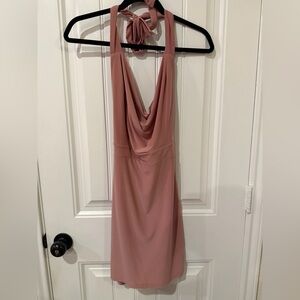 Draped Rose Sleeveless Women’s Dress